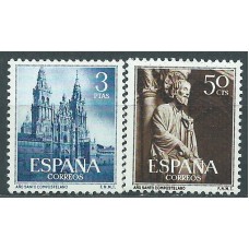 España II Centenario Correo 1954 Edifil 1130/1 * Mh