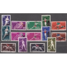 España II Centenario Correo 1960 Edifil 1306/19 usado