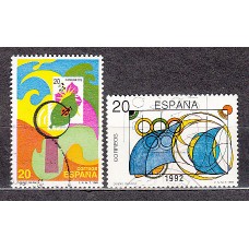 España II Centenario Correo 1989 Edifil 2986/7 usado