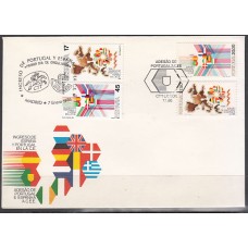 España II Centenario Sobres 1º Día 1986 Edifil 2826 2828 + serie Portugal