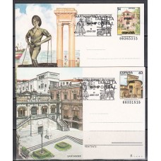 España II Centenario Enteros postales Edifil 143/4 Año 1987 usado