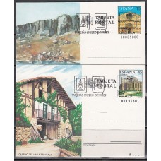 España II Centenario Enteros postales Edifil 147/8 Año 1989 usado