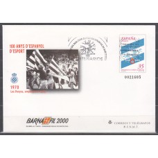 España II Centenario Sobres enteros postales 2000 Edifil 59 usado Matasello  Centenarios