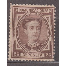 España Reinado Alfonso XII 1876 Edifil 177 * Mh  Bonito