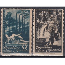 España II República 1938 Edifil 773/4 ** Mnh