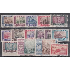 España Estado Español 1940 Edifil 889/903 ** Mnh Pilar