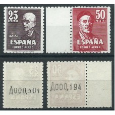 España Estado Español 1947 Edifil 1015/16 ** Mnh Muy Bonitos Falla y Zuloaga