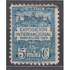 Barcelona Correo 1929 Edifil 1 Usado - Exposición y escudo