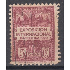 Barcelona Correo 1929 Edifil 2 Usado - Exposición y escudo