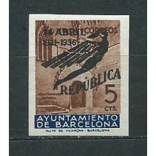Barcelona Correo 1936 Edifil NE 19 ** Mnh Aniversario de la República