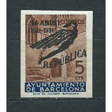 Barcelona Correo 1936 Edifil NE 19 ** Mnh Aniversario de la República