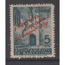 Barcelona Correo 1939 Edifil 22 ** Mnh Liberación de Barcelona