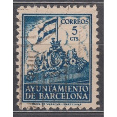 Barcelona Correo 1940 Edifil 24 Usado - Ayuntamiento