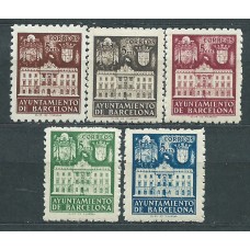 Barcelona Correo 1942 Edifil 33/7 ** Mnh Ayuntamiento