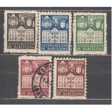Barcelona Correo 1942 Edifil 33/7 Usado - Ayuntamiento
