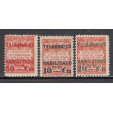 Barcelona Telegrafos 1930 Edifil 1/3 * Mh