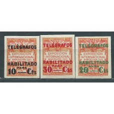 Barcelona Telegrafos 1930 Edifil 1/3s ** Mnh