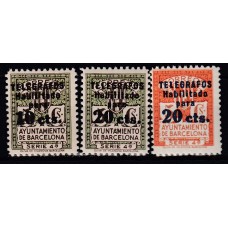 Barcelona Telegrafos 1936 Edifil 10/2 ** Mnh Bonita