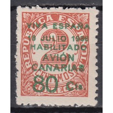 Canarias Correo 1937 Edifil 9 * Mh