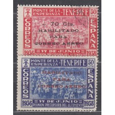 Canarias Correo 1938 Edifil 56/7 Usado