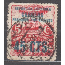 Asturias y Leon Correo 1937 Edifil 9 usado