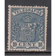 España Telégrafos 1901 Edifil 32 * Mh