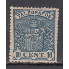 España Telégrafos 1901 Edifil 32 * Mh