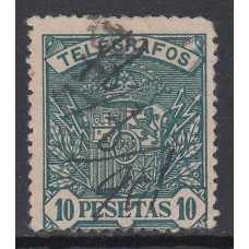España Telégrafos 1901 Edifil 38 usado
