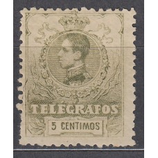 España Telégrafos 1912 Edifil 47 * Mh