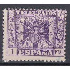 España Telégrafos 1949 Edifil 90 usado