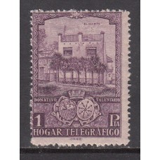 España Huerfanos de Telégrafos 1934-37 Edifil 12 ** Mnh