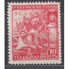 España Huerfanos de Telégrafos 1938 Edifil 17 ** Mnh