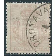 España Fiscales Postales 1882 Edifil 2 usado