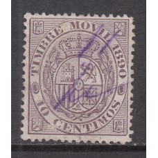 España Fiscales Postales 1882 Edifil 10 usado
