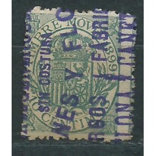 España Fiscales Postales 1882 Edifil 19 usado