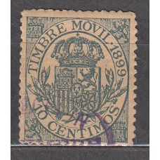 España Fiscales Postales 1882 Edifil 19 usado
