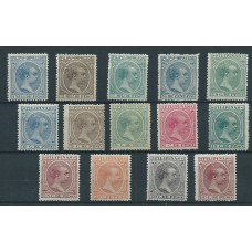 Filipinas Correo 1896 Edifil 117/30 Muy bonita * Mh