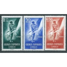 Guinea Correo 1950 Edifil 295/7 ** Mnh