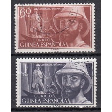 Guinea Correo 1955 Edifil 342/3 usado