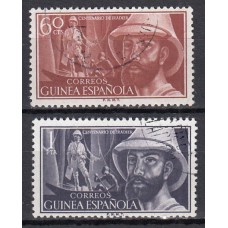Guinea Correo 1955 Edifil 342/3 usado