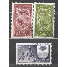 Guinea Correo 1956 Edifil 362/4 usado
