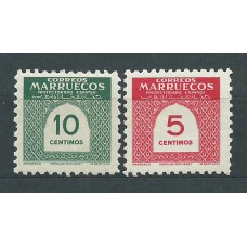 Marruecos Correo 1953 Edifil 382/3 ** Mnh