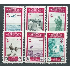 Marruecos Correo 1954 Edifil 394/9 * Mh