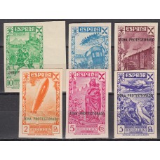 Marruecos Beneficencia 1938 Edifil 7/12s ** Mnh  Sin dentar