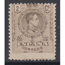 España Variedades 1909 Edifil 267n ** Mnh  sin nº al dorso