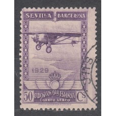 España Sueltos 1929 Edifil 451 usado Sevilla Barcelona aereo