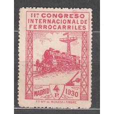 España Sueltos 1930 Edifil 480 Usado Ferrocarriles