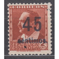 España Variedades 1938 Edifil NE 28a ** Mnh