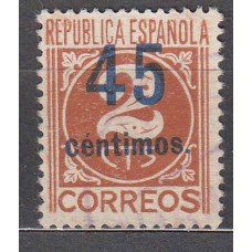 España Sueltos 1938 Edifil 744 Cifras usado
