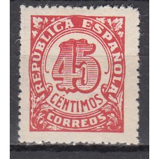 España Sueltos 1938 Edifil NE 29 Cifras * Mh